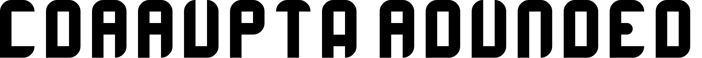 Шрифт Corrupta Rounded