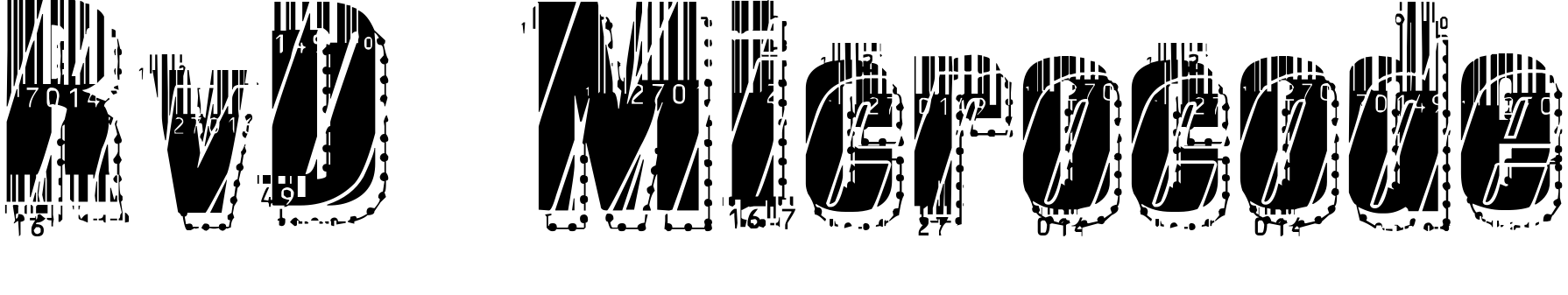 Шрифт RvD Microcode