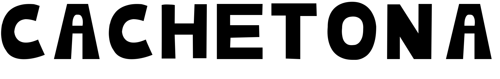 Шрифт cachetona