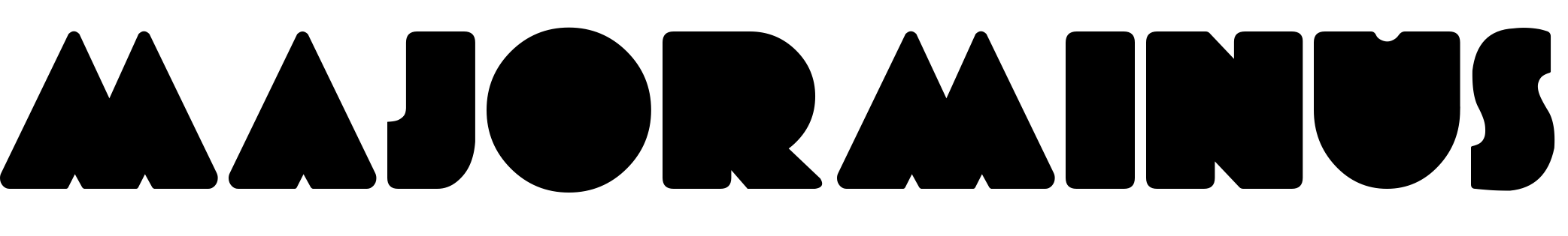 Шрифт MajorMinus