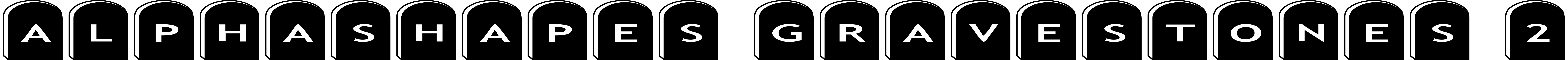 Шрифт AlphaShapes gravestones 2