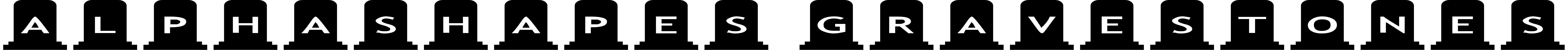 Шрифт AlphaShapes gravestones