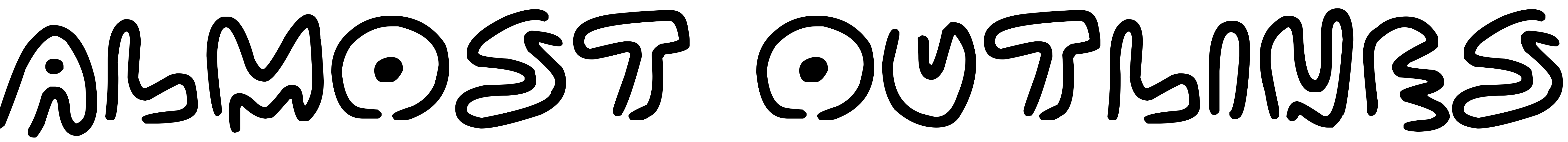 Шрифт Almost Outlines