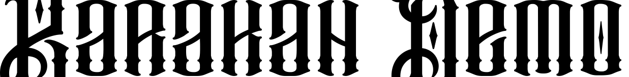 Шрифт Barakah Demo