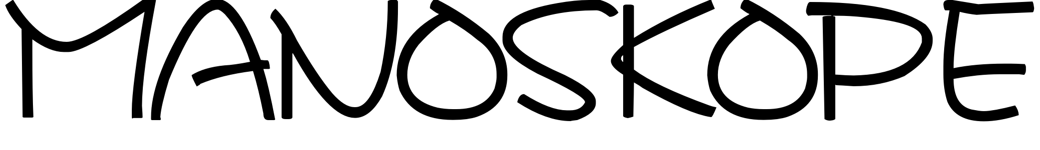 Шрифт MANOSKOPE