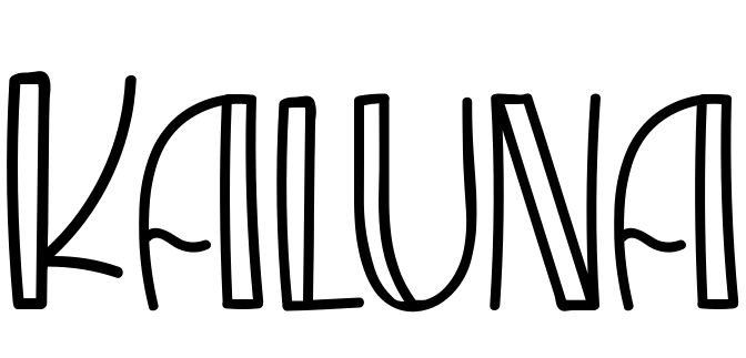 Шрифт Kaluna