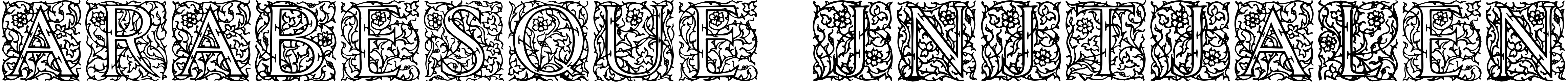 Шрифт Arabesque Initialen