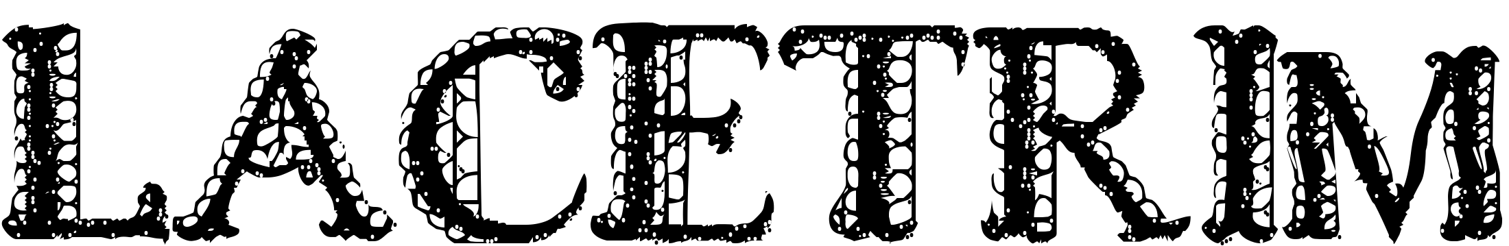 Шрифт LACETRIM