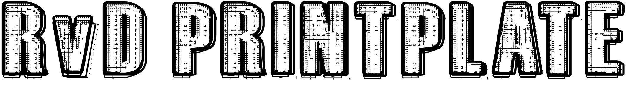 Шрифт RvD_PRINTPLATE