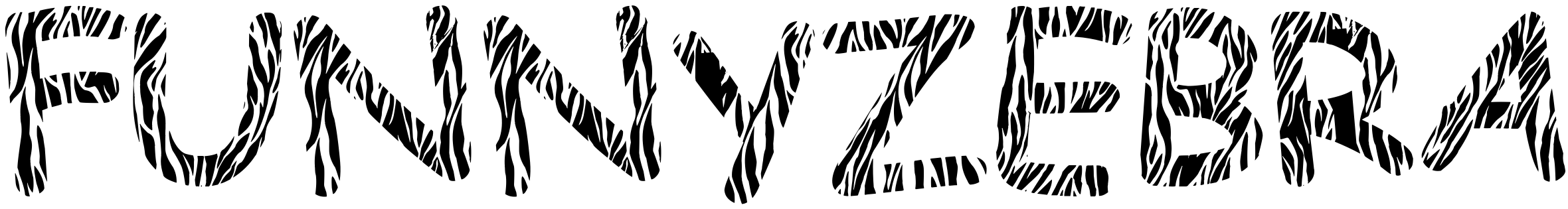 Шрифт funnyzebra