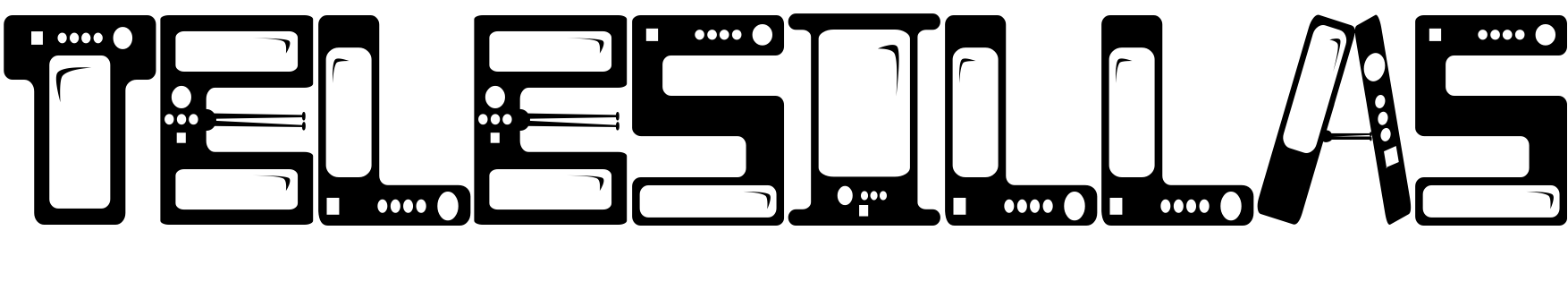 Шрифт TELESILLAS