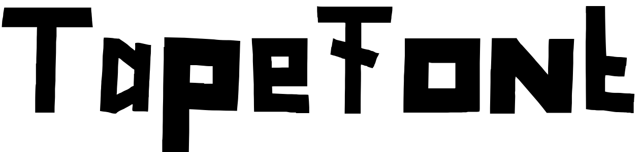 Шрифт TapeFont