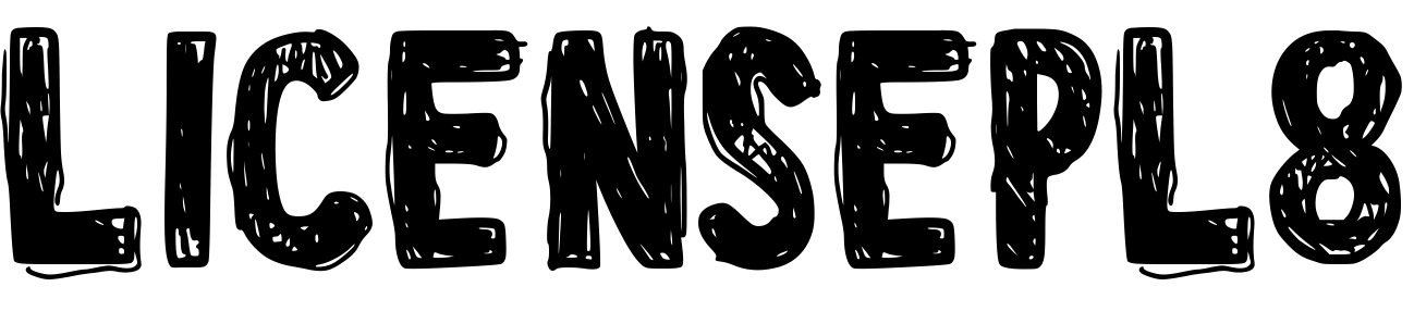 Шрифт LicensePl8