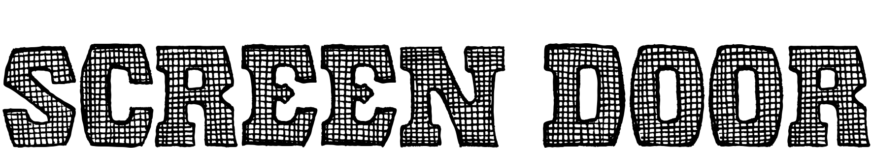Шрифт Screen Door