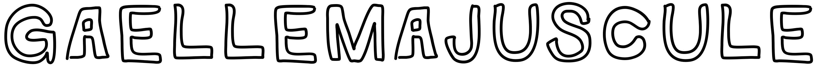 Шрифт GaelleMAJUSCULE