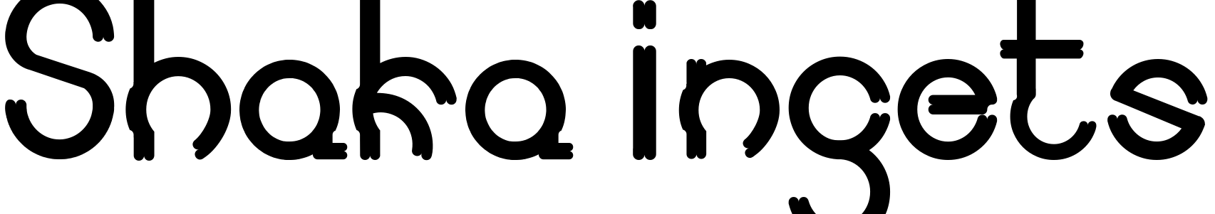 Шрифт Shaka ingets