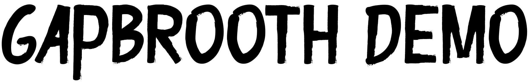 Шрифт Gapbrooth Demo