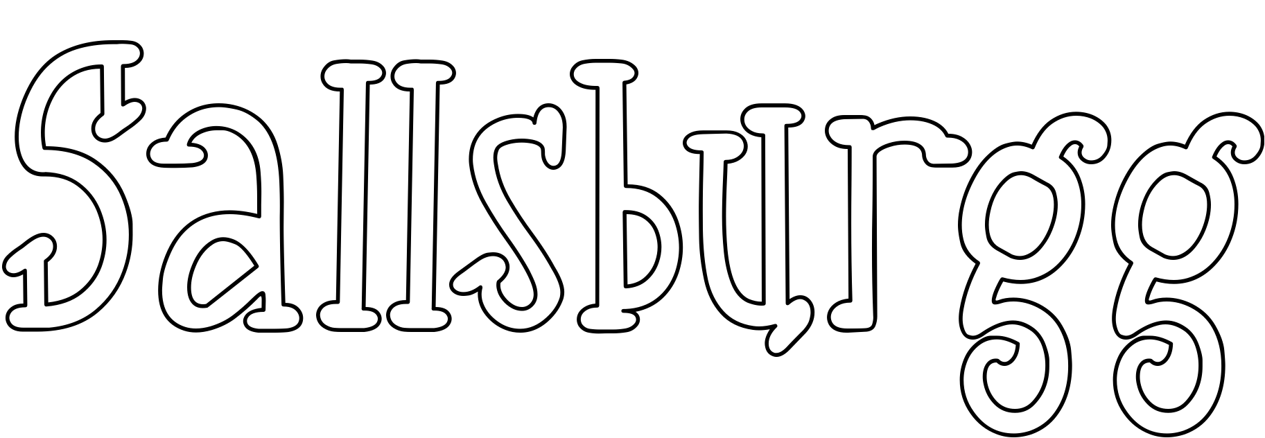Шрифт Sallsburgg