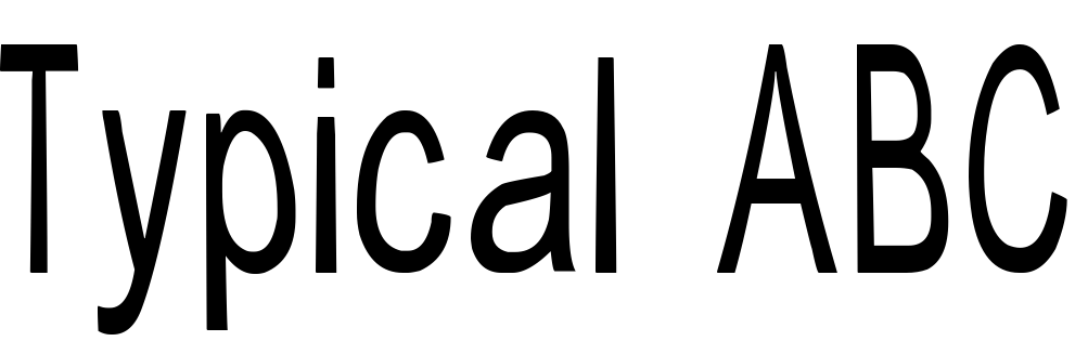 Шрифт Typical ABC