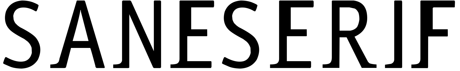 Шрифт saneserif