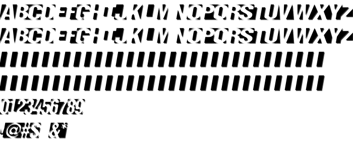 Шрифт Negatron