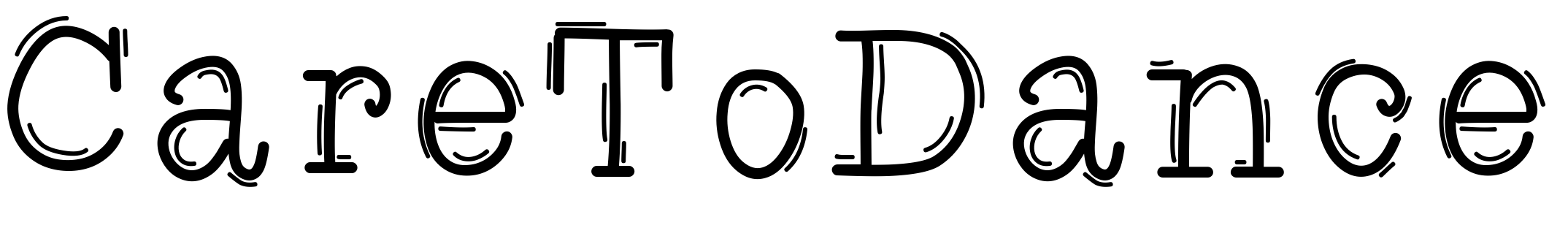 Шрифт CareToDance
