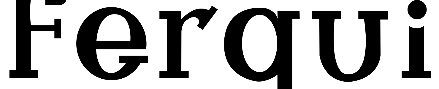Шрифт ferqui