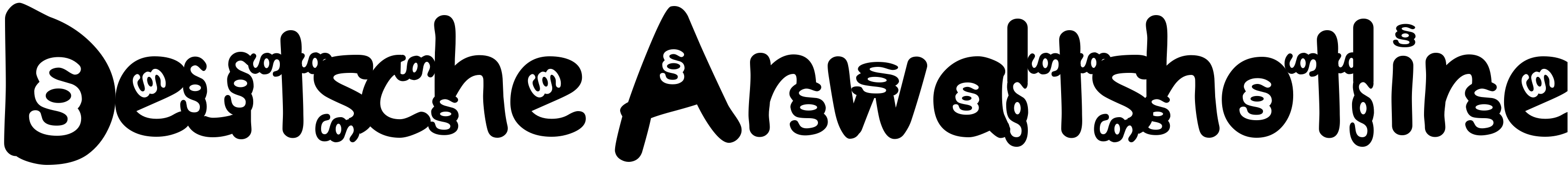 Шрифт Deutsche Anwaltshotline