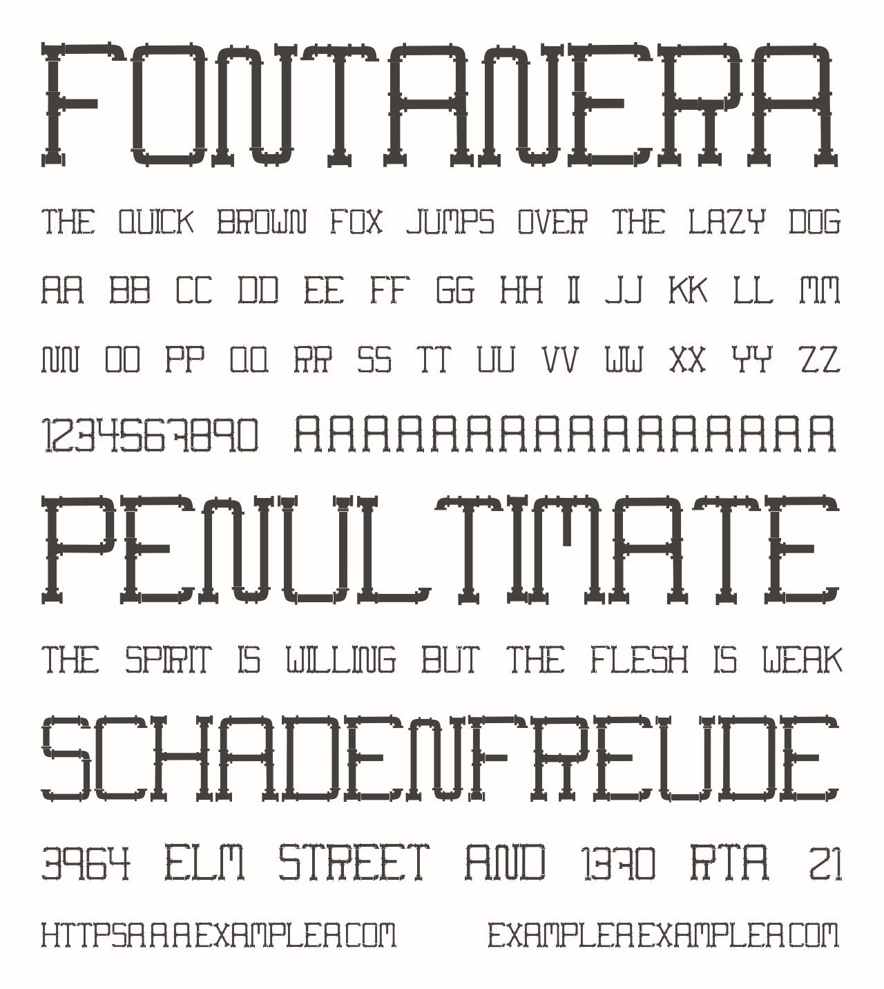 Шрифт fontanera