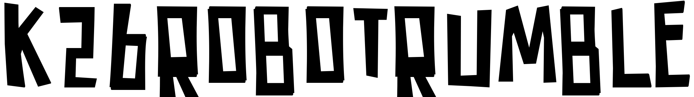 Шрифт K26RobotRumble