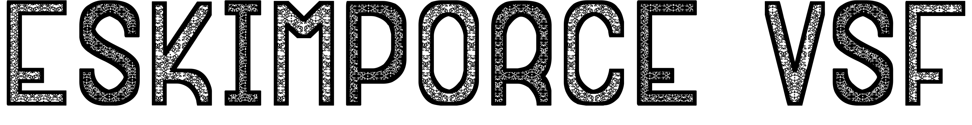 Шрифт EsKiMpOrCe VsF