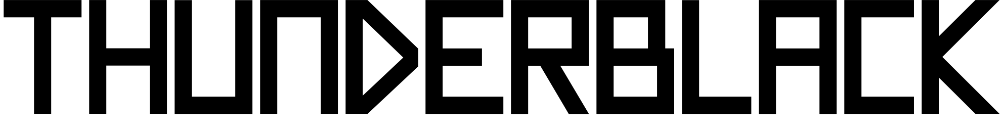 Шрифт Thunderblack