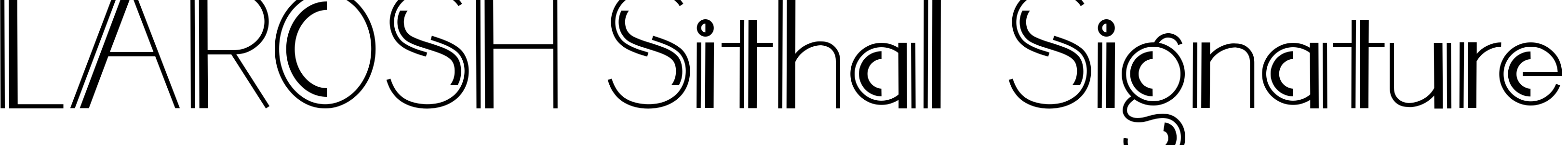 Шрифт LAROSH Sithal Signature