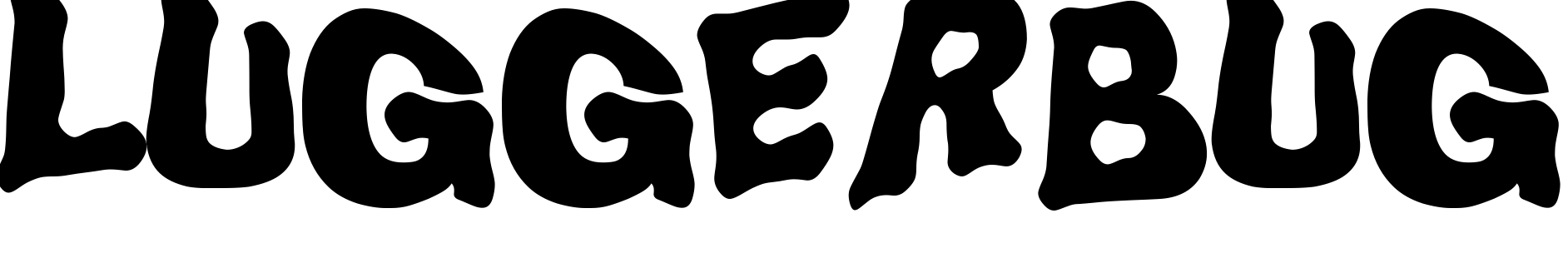 Шрифт LuggerBug