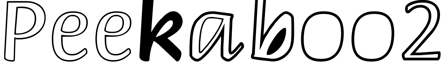 Шрифт Peekaboo2