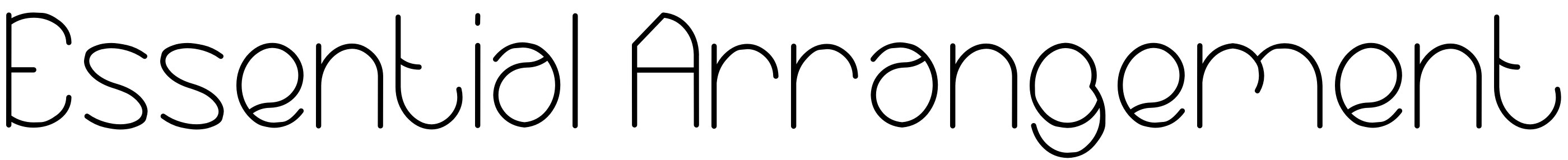 Шрифт Essential Arrangement