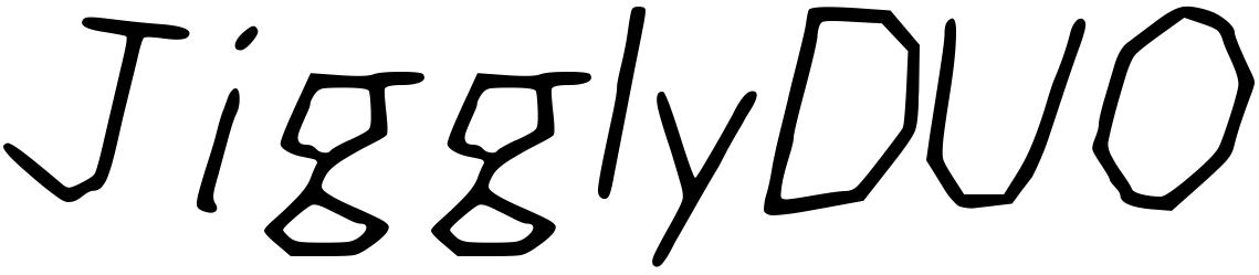Шрифт JigglyDUO