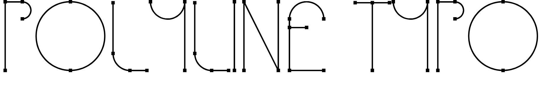 Шрифт Polyline Typo