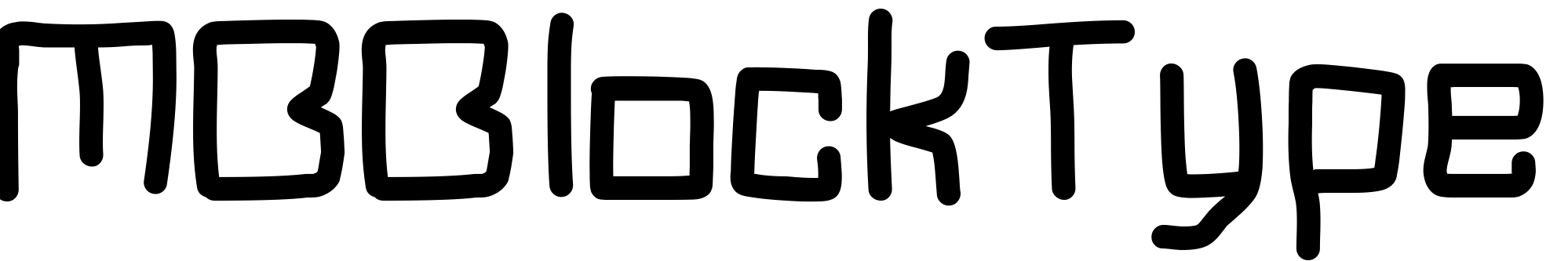 Шрифт MBBlockType