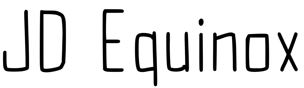 Шрифт JD Equinox