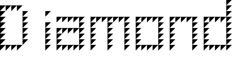 Шрифт Diamond