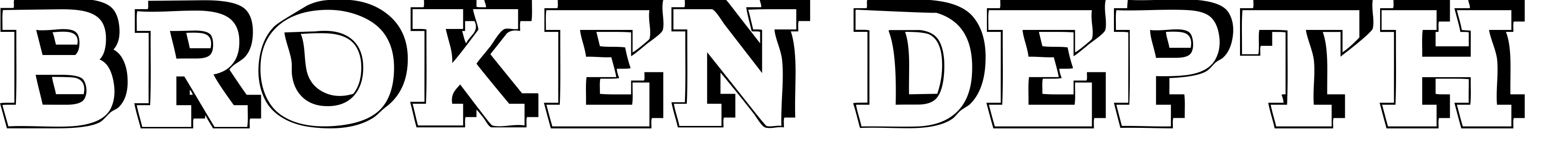 Шрифт BROKEN DEPTH demo
