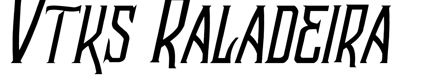 Шрифт Vtks Raladeira 2