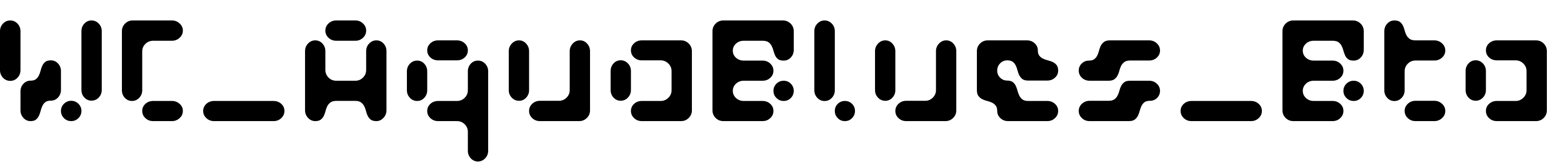 Шрифт WC_AquaBlues_Bta