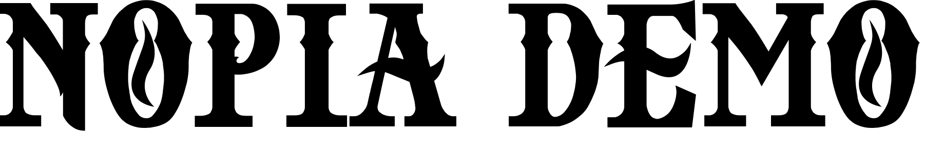 Шрифт NOPIA DEMO