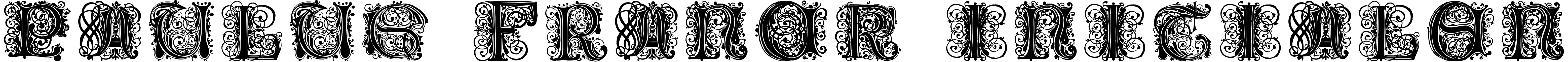 Шрифт Paulus Franck Initialen