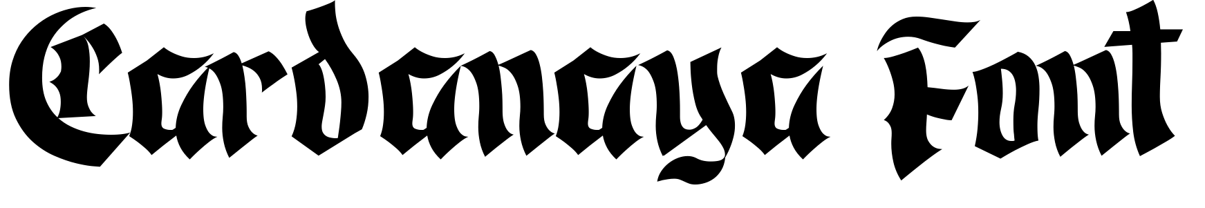 Шрифт Cardanaya Font