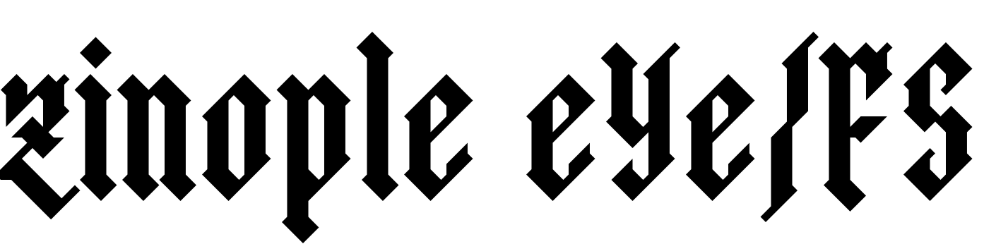 Шрифт zinople eYe/FS