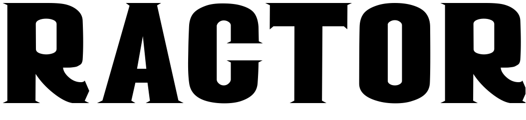 Шрифт RACTOR