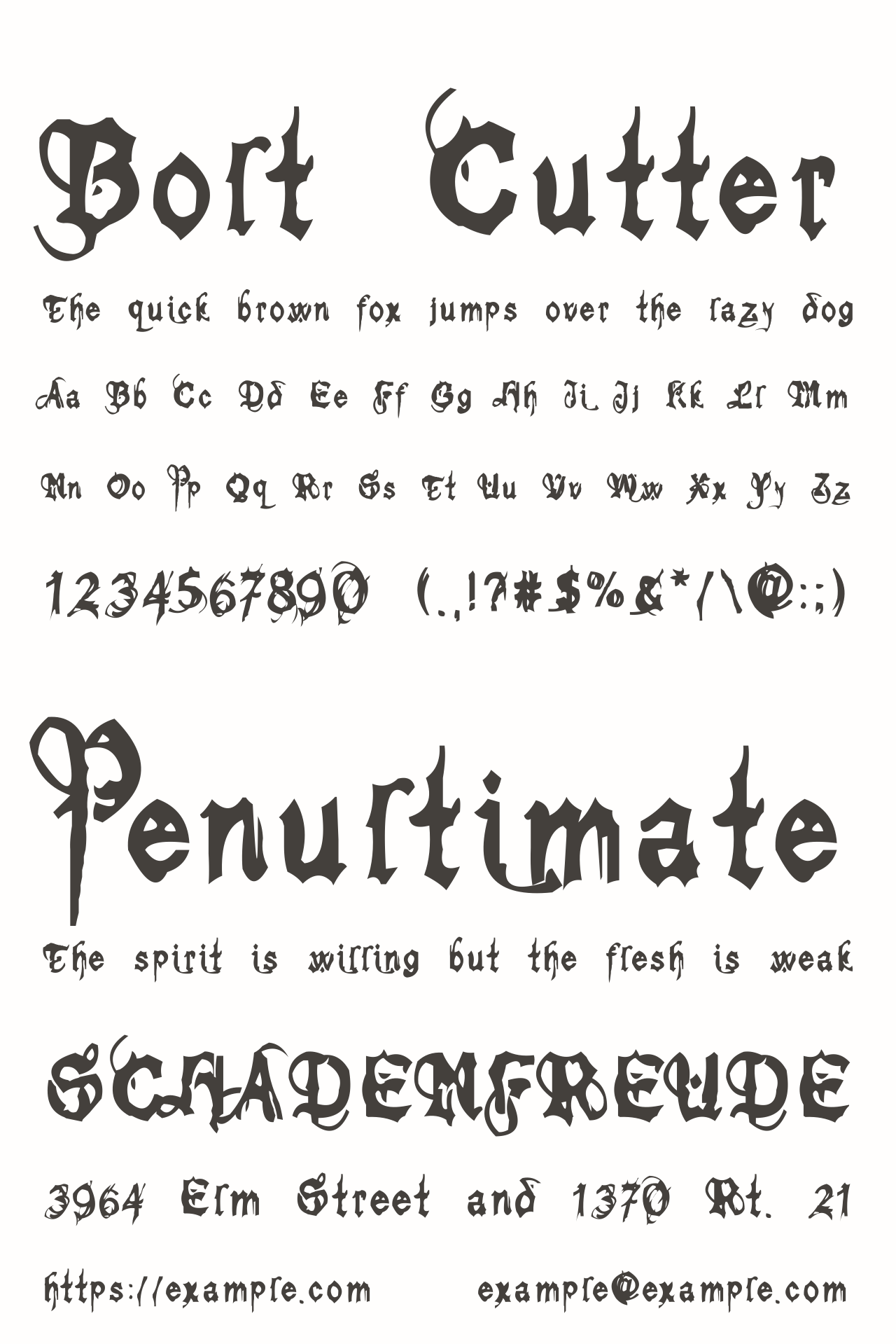 Шрифт Bolt Cutter